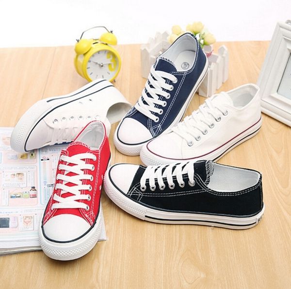 

DORP SHIPPING NEW size35-45 New Unisex Low-Top & High-Top Adult Women's Men's Canvas Shoes 22 colors Laced Up Casual Shoes Sneaker shoes