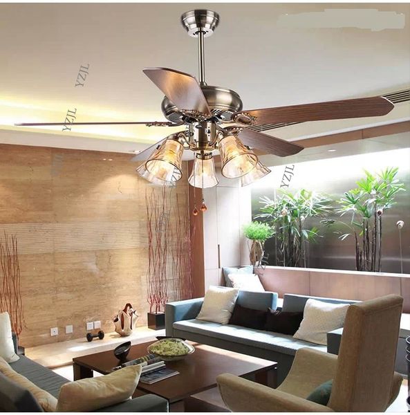 

Ceiling fan light living room antique dining room fans ceiling light 52inch ceiling fan European-style living room bedroom lamp