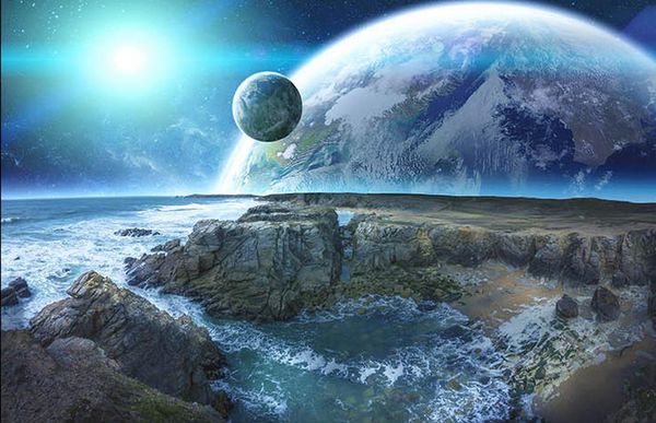 Vinyl Flooring Mural Custom 3d Floor Tiles Cosmic Sky Wall Papers Home Decor 3d Floor Wallpapers For Living Room