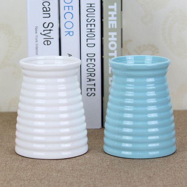 Ceramic Flower Vases Screw Surface Creative Home Vases Home Decor