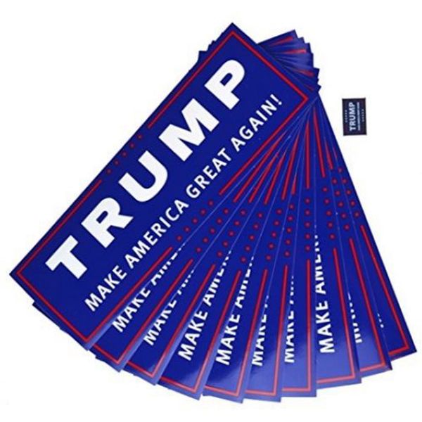 

Blue US Presidential Election Trump Bumper Car Stickers 23*7.6cm Car Bumper Stickers With Lettering Donald Trump President Stickers OOA3551
