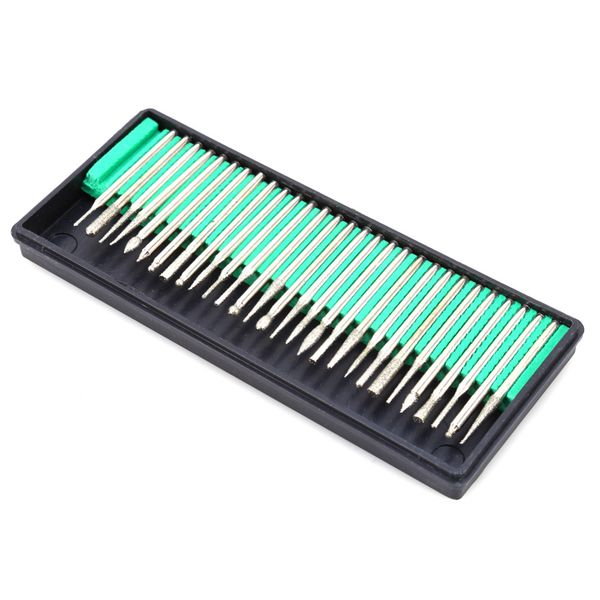 

wholesale- 30 pcs/set diy 3.0mm corundum diamond grinding rods jade glass engraving head polishing needle for drill tool nail art manicure