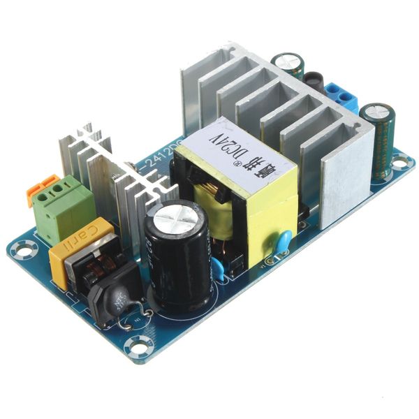 Freeshipping 2 pçs / lote DC2412 4A Para 6A 24 V Estável de Alta Potência Switching Placa de Alimentação de Energia DC DC Power Transformador Módulo Atacado