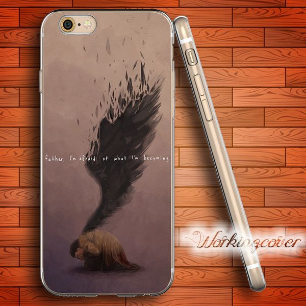 

capa catoon supernatural castiel soft clear tpu case for iphone 6 6s 7 plus 5s se 5 5c 4s 4 case silicone cover