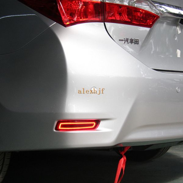 

led light guide brake lights case for toyota corolla eu and lexus es300 es350 gs 2013~on etc, brake turn signal running warning lights