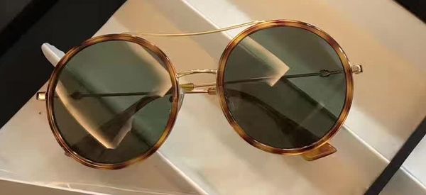 

женщины гавана золото металл ретро круглые солнцезащитные очки 0016 зеленый объектив старинные дизайнер унисекс солнцезащитные очки новый с, White;black