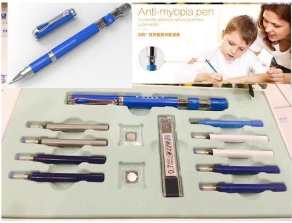 

bgln eye protection pen prevent myopia electronic infrared eye monitoring for kids student pencil ballpoint pen school supplies