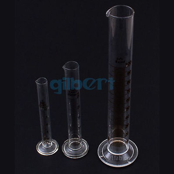 

wholesale- 250ml lab glass graduated measuring cylinder 110mm height with spout glassware