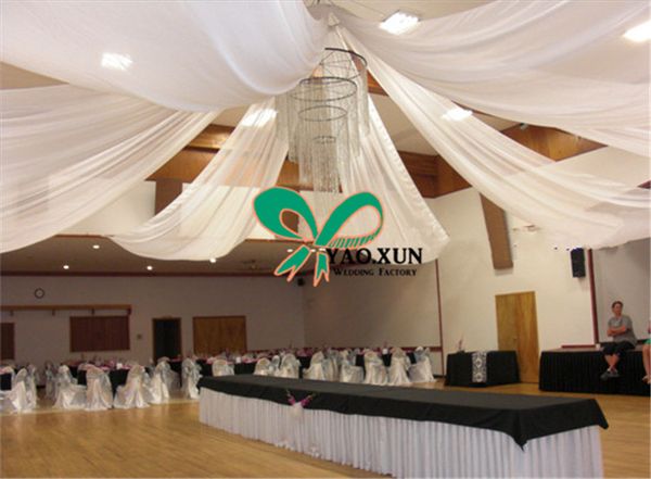 Ice Silk Wedding And Party Decoration Roof Ceiling Fabric Canopy