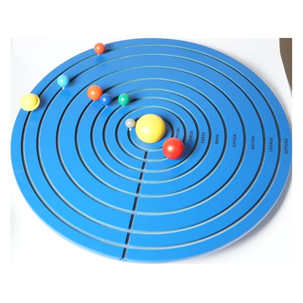 

new wooden baby toy montessori science and culture teach the eight planets baby education toys