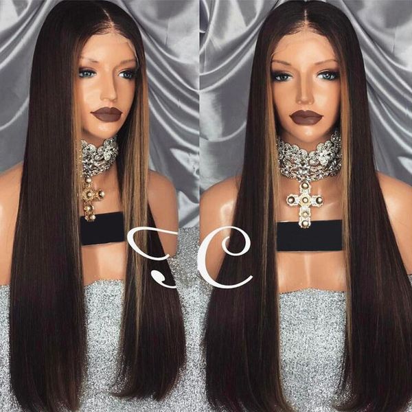 

New fa hion ilky traight full lace human hair wig brazilian virgin hair lace front wig with baby hair gluele full lace wig