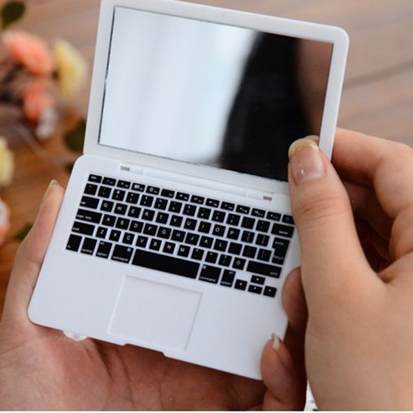 

Cute MAKEUP Mini Pocket Laptop Style Clear Glass Women Cosmetic Beauty Mirror Fashion Notebook Form Compact Mirrors