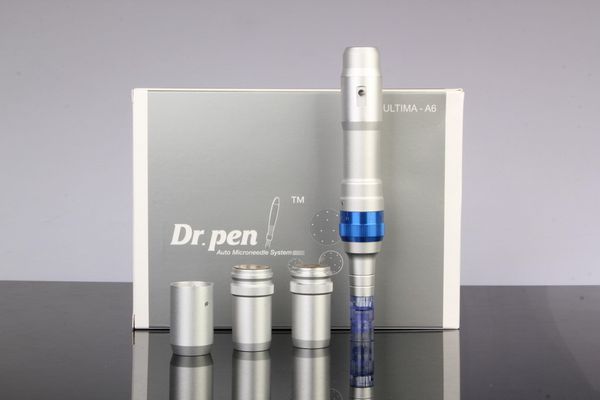 Wiederaufladbarer medizinischer Derma-Stift mit 2 Batterien, Dr.pen Ultima A6, elektrische Mikronadel, Derma-Stempel, DermaPen, Hautpflege mit 50-teiliger Nadelkartusche