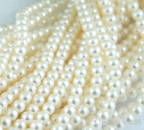 

5000pcs/carton white 4mm imitation pearls loose bead white acrylic pearl beads diy resin spacer for jewelry, Black