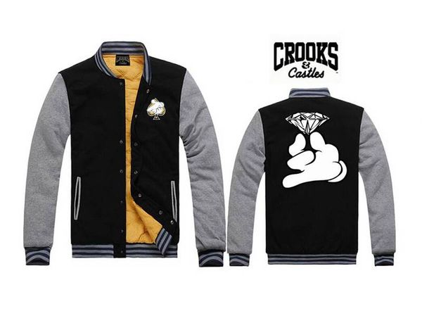 

s-5xl mens jacker 20 sweatshirts crooks and castles baseball cloth skellington male charcoal hoodies accept customized cotton hoodies, Black;brown