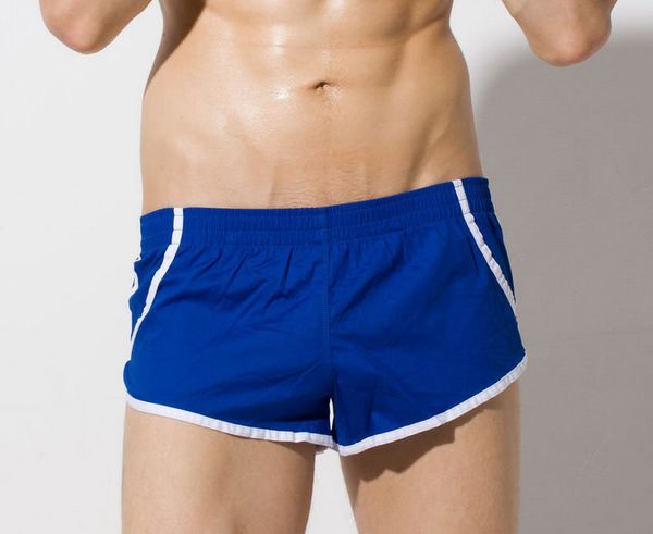 

wholesale-fashion brand woven cotton men's male gay casual summer shorts home household pyjama trouser blue/yellow/red, White;black