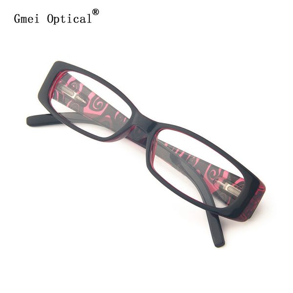

wholesale- gmei optical t80071 fashion acetate rectangle optical eyeglasses frame for men and women eyewear prescription spectacle, Silver