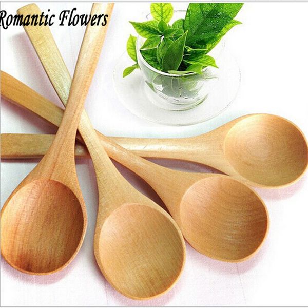 

wholesale- latest small wooden spoon 5 pieces of environmentally friendly fragrant wood mixing spoon handmade coffee spoon ing