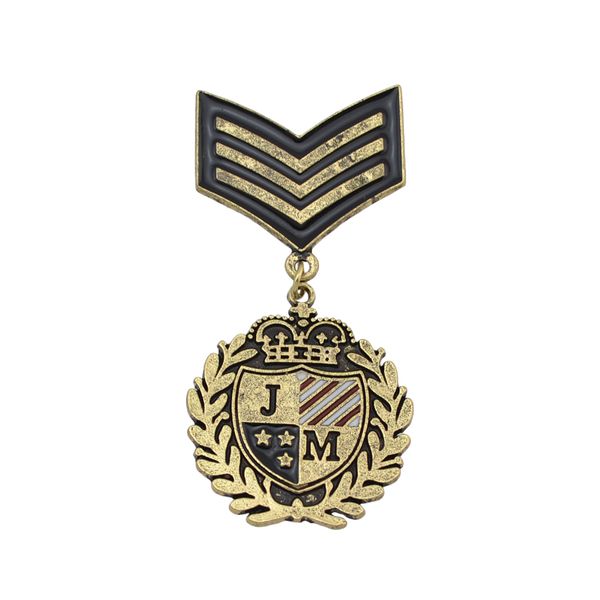 

idealway 3 разных цветов одежда значок броши пиджак аксессуары брошь pin ювелирные изделия, Gray