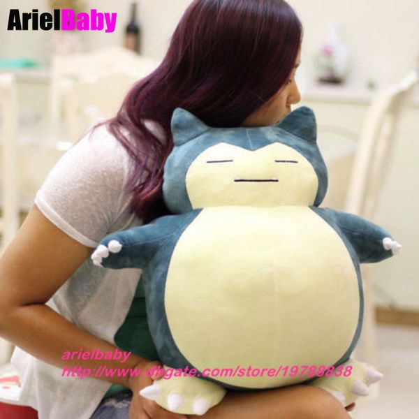 

Новая Snorlax Мягкая игрушка плюша Jumbo Kabigon Кукла Plushie Подушка Подушка Brinquedos 30см подар