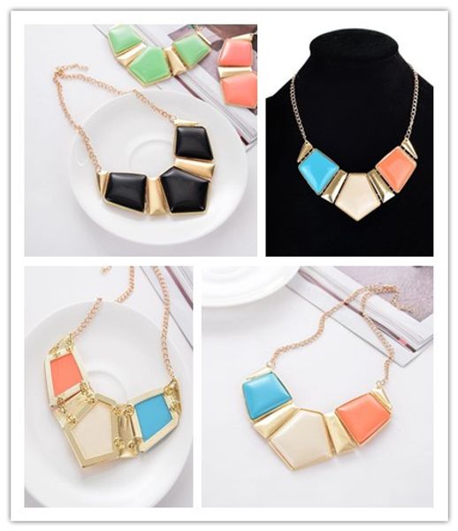 

fashion style big stone necklace, gemetrical inregular shape, very fashion and following the current trend, ing, Silver