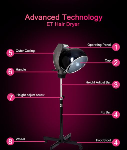 

salon must have hair care machine ozone and infrared hair dryer hair steamer