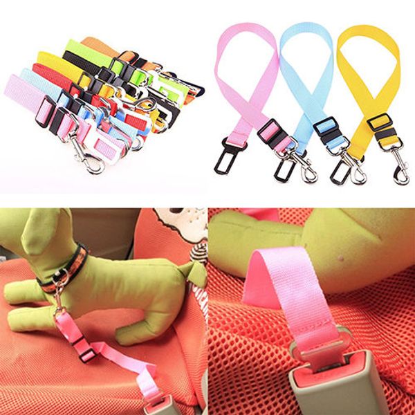 

cat dog car safety seat belt harness adjustable pet puppy pup hound vehicle seatbelt lead leash for dogs