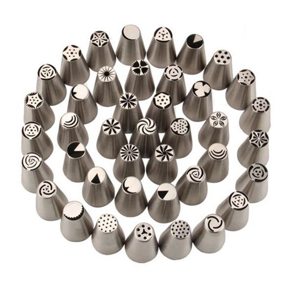 

stainless steel russian tulip nozzles fondant icing piping tips pastry tubes cake decorating tools rose flower shaped fast shipping