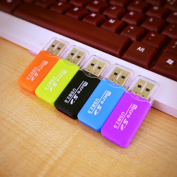 

новый высокоскоростной usb2.0 микро-читатель карты памяти читателя карты памяти тф сд для пк