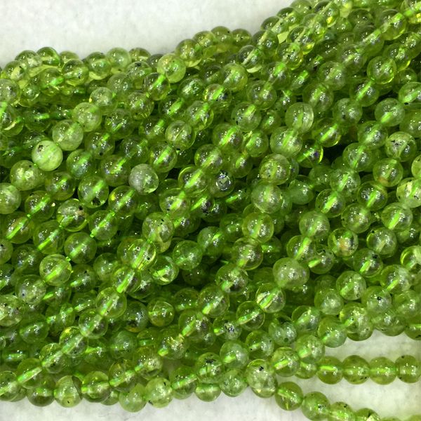 

discount wholesale natural genuine green peridot round loose stone beads 3-18mm diy necklaces or bracelets 15.5" 02822, Black