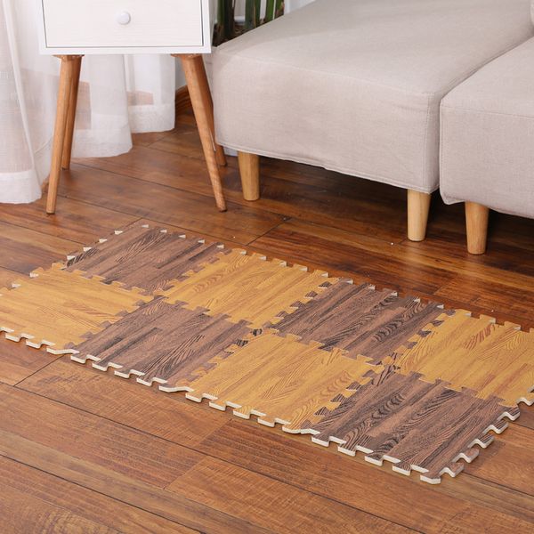 Foam Floor Mat Imitation Wood Stitching Cushion Pieced Carpet