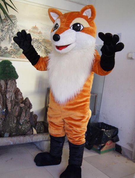 

seller cartoon fox mascot costume fancy carnival costume ing, Red;yellow