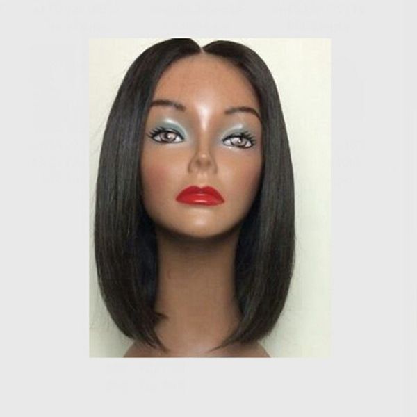 Cheap Wigs Short Haircut Bob Wig Middle Part 3 4synthetic Lace