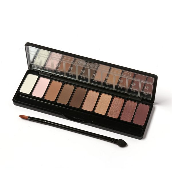 

nude eyeshadow palette cosmetic eyeshadow pallete ten colors eye shadow makeup shimmer matte eyeshadow earth color