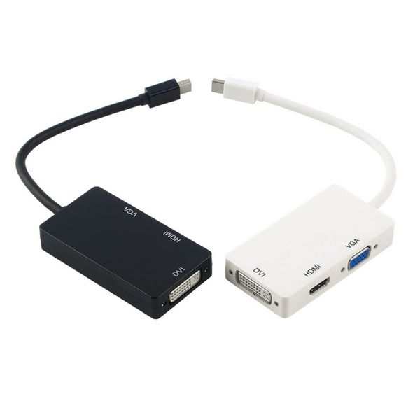 

HMDI-конвертер Mini Display Port Thunderbolt для DVI VGA HDMI 3 в 1 конвертер Адаптер горячего нового пр