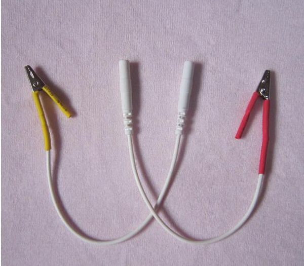 Adattatore per cavo elettronico con clip a coccodrillo da 12 pezzi, clip per aghi per agopuntura per strumento elettronico per il trattamento dell'agopuntura Hwato SDZ-II