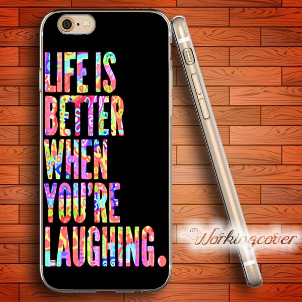 

coque life is better soft clear tpu case for iphone 6 6s 7 plus 5s se 5 5c 4s 4 case silicone cover