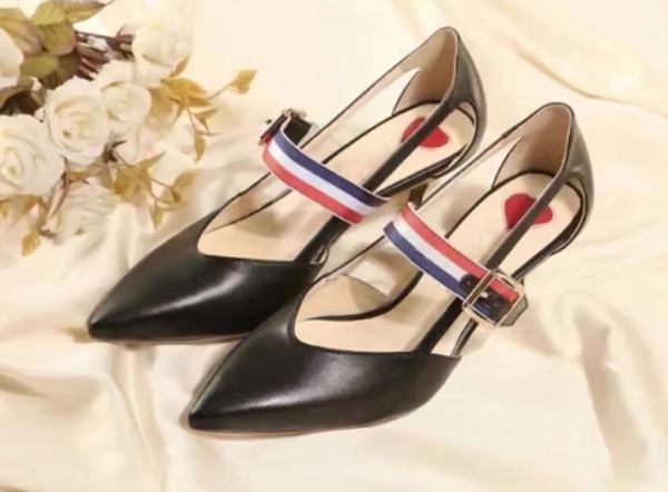 

высокое качество~u732 40 2 цвета натуральная кожа пояс заостренные каблуки сандалии