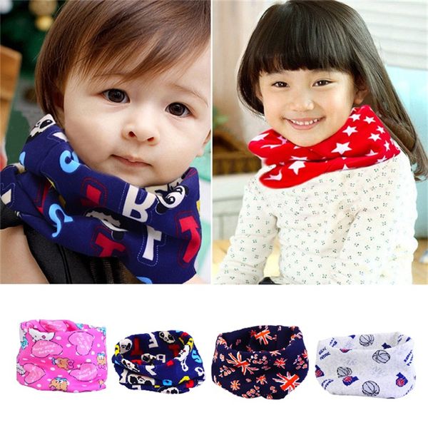 

children scarves winter wrap plush kids scarves wool neck muffler fashion kids neckerchief warm shawl knitted collar accessories b1065, Red;brown