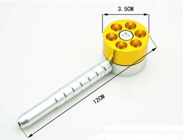 

aluminum new pipe pipe 3.5cm bullet metal diameter 6 hole revolver mdhrf