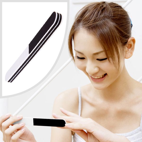 

wholesale- 1pcs double-sided nail file sanding files buffing sandpaper nail art tool manicure pedicure beauty tool sponge sanding nail tips