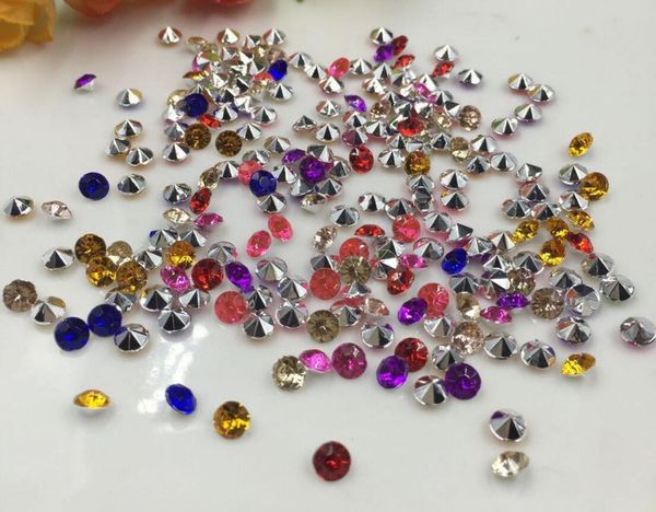 10000 Stück 4 mm gemischte Acryl-Diamant-Konfetti für Hochzeit, Party, Tischstreuung, Kristalldekoration