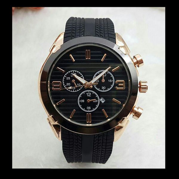 

relogios masculinos 45 мм высокое качество топ Марка золотые часы мужчины роскошный дизайнер моды big bang кварцевые автоматические день дата master часы