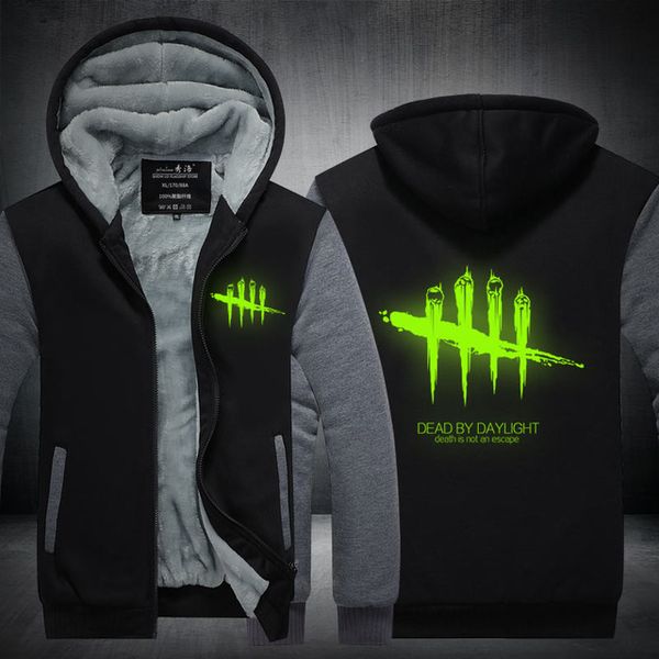 

Новый паровой игры DEAD by DAYLIGHT световой балахон зима флис унисекс сгущаться молния