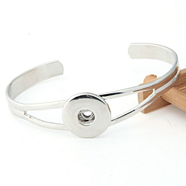 

wholesale new fashion charm noosa ginger snap button charm diy bangles bracelets jewelry gift ing, Golden;silver
