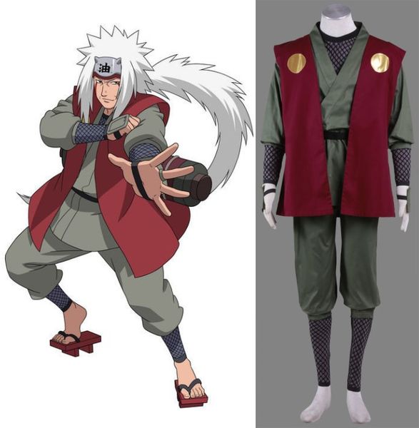 

naruto jiraiya cosplay costume halloween, Black