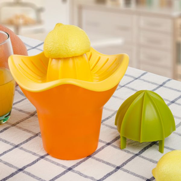 Alta qualidade Juicer Mão copos Moda Juice Cup 400ml Cozinha Juice Ferramentas Fruit Lemon Juicer atacado