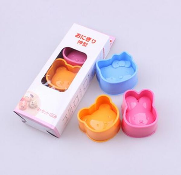 

новый diy мультфильм кошка кролик медведь серии сэндвич плесень риса и риса мяч плесень суши плесень