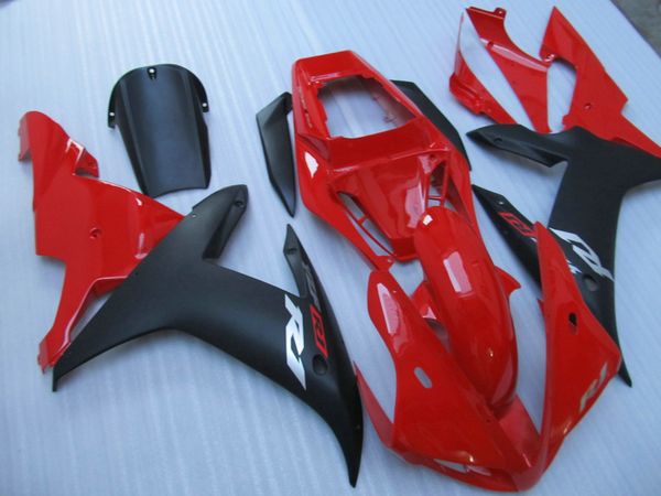 Kit de carenagem 7gifts para Yamaha YZF R1 2002 2003 carenagem preta vermelha YZF R1 02 03 CV47