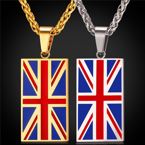 Nuevo. Un Par De Colgantes Corazón Bandera Union Jack temática pendientes